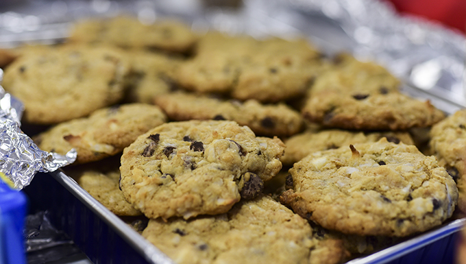 TESC distributes 10,000 cookies to Airmen